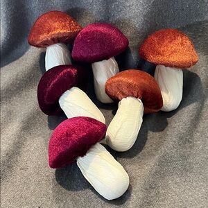 🌻3/$15 Mushroom Decor-Set of 6-NWOT